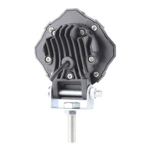 Round Single Bead Led Work Light Rear Housing Rear housing reference for heat-sink and bracket checks.