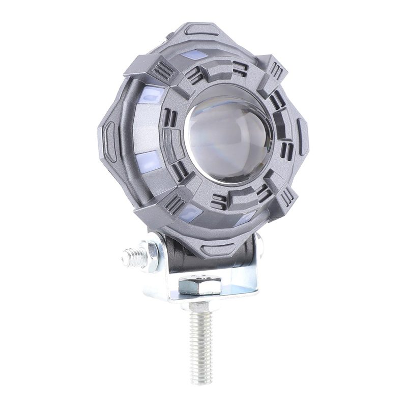 Round Single Bead Led Work Light Silver Housing Silver housing product reference for the round single-bead LED work light.