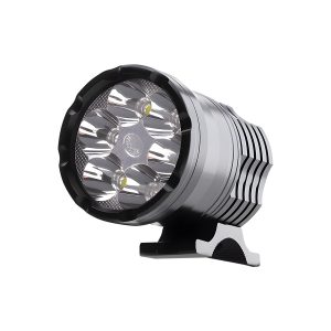 Round Six Led Motorcycle Auxiliary Spotlight 03 Round Moto Spot Front Round six LED motorcycle auxiliary spotlight front lens view
