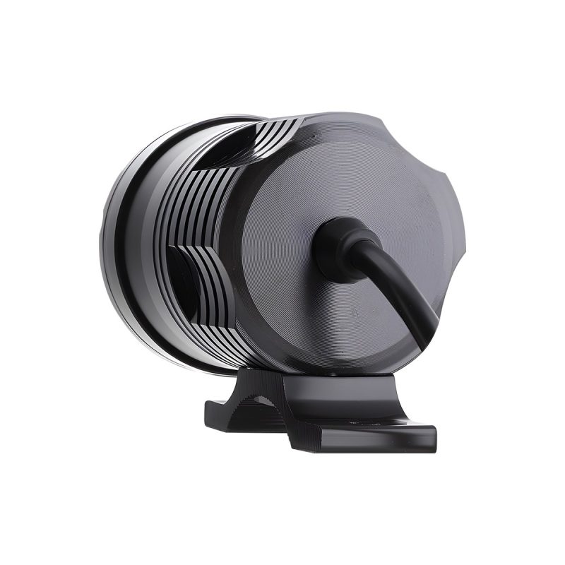 Round Six Led Motorcycle Auxiliary Spotlight 04 Round Moto Spot Back Round six LED motorcycle auxiliary spotlight rear cable view