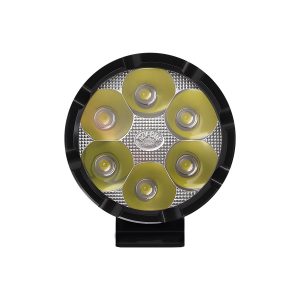 Round Six Led Motorcycle Auxiliary Spotlight 05 Round Moto Spot Lens Six lens bead detail of round motorcycle auxiliary spotlight