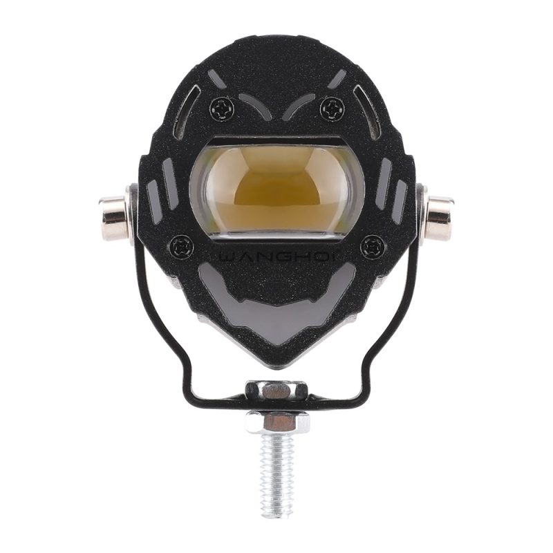 Shield-Style Single-Lens LED Motorcycle Spotlight 12V-24V IP68