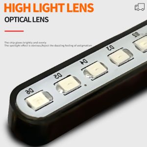 Optical lens detail reference showing the lamp-bead layout.