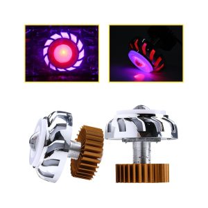 Silver Turbine Angel Eye Led Projector Light Light Effect Reference Source image showing the angel-eye light effect and red accent reference.