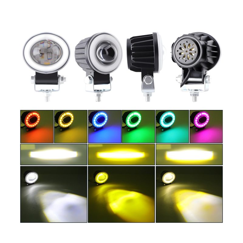 Single Bead Motorcycle Horn Led Auxiliary Light 05 Single Bead Horn Multiview Multi-view reference for single-bead motorcycle horn LED auxiliary light