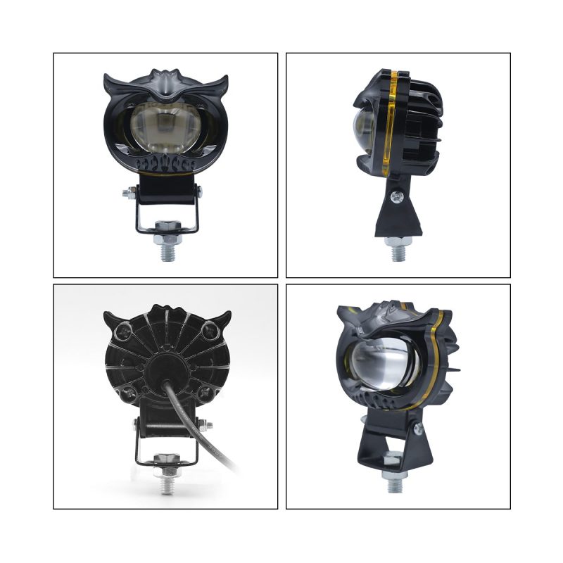 Single-lens owl-style motorcycle auxiliary spotlight multi-view image
