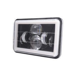 Six-Bead Dual-Lens 7 Inch Square LED Headlight