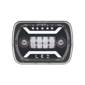 Six-Bead Star-Row 7 Inch Square LED Headlight