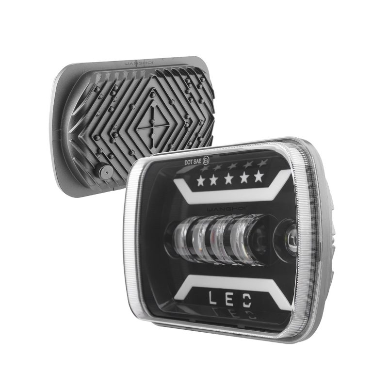 Six Bead Star Row 7 Inch Square Led Headlight 06 Six Bead Star Row 7 Inch Square Led Headlight 06 Six-Bead Star-Row 7 Inch Square LED Headlight additional product reference