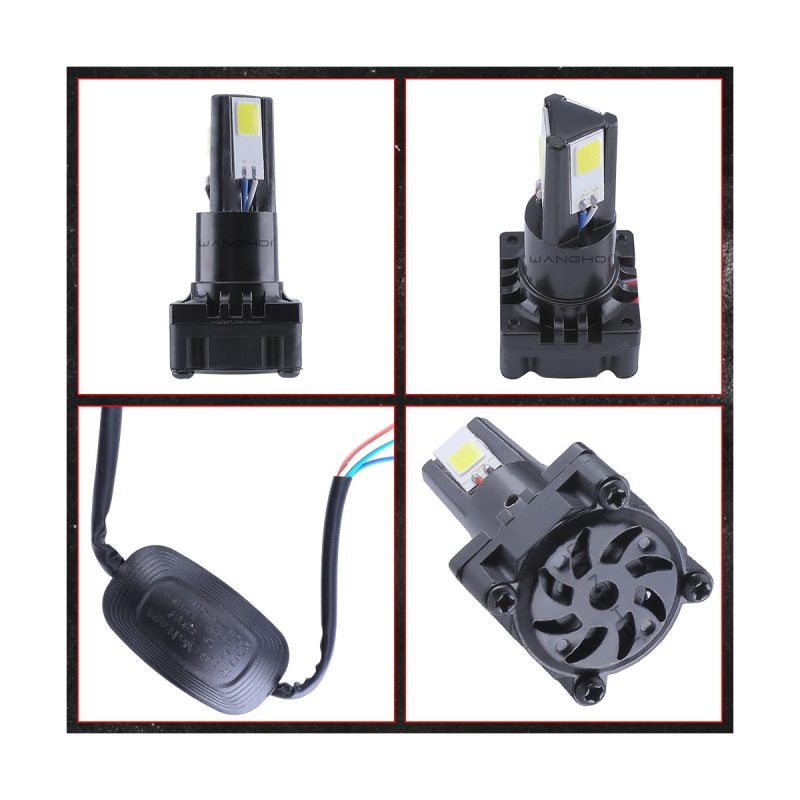 Six-Sided LED Headlight Bulb with External Driver