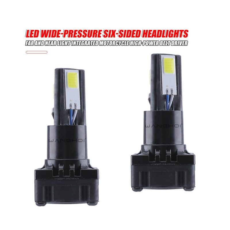 Six-sided LED headlight bulb front view