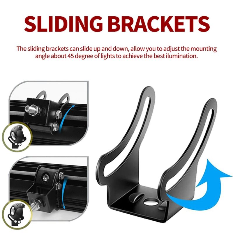 Sliding Mounting Bracket Kit Adjustment Direction Source image showing the sliding bracket adjustment direction.