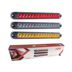 Slim Rigid Led Tail Brake Warning Light Bar Options 01 Rigid Tail Brake Color Package Slim rigid LED tail brake warning light bar color options with package reference