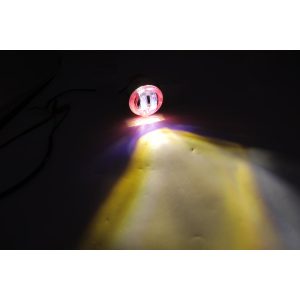 Small Round Dual Eye Angel Eye Lens Red Blue Effect Red/blue light-effect reference from the supplied source folder.