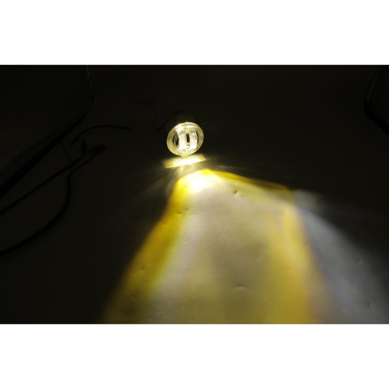 Small Round Dual Eye Angel Eye Lens White Yellow Beam White/yellow beam-effect reference from the supplied source folder.