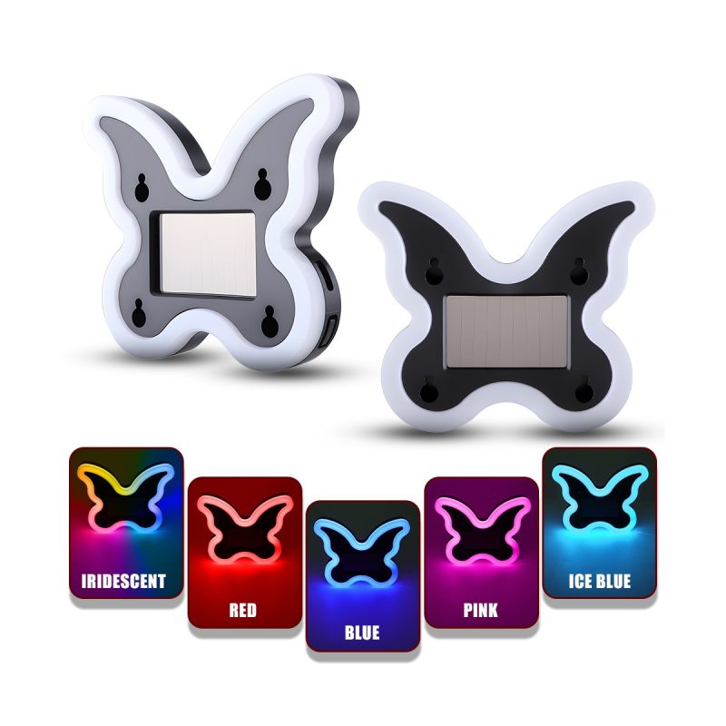 Solar Butterfly Led Car Decorative Ambient Light Main Solar Butterfly Shape LED Car Decorative Ambient Light