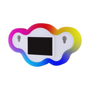 Solar Cloud Shape RGB Car Window LED Display Light