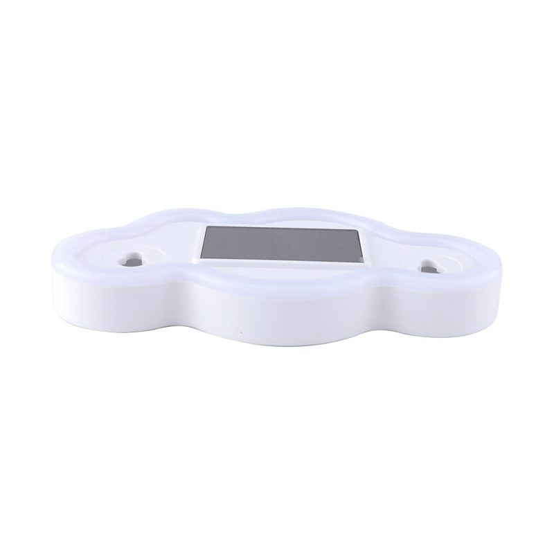 Solar Cloud Shape Rgb Car Window Led Display Light Side Profile Side profile view showing the low-profile body and solar panel position.