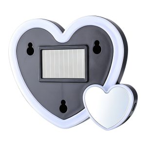 Solar Double Heart Shape Led Car Window Display White Front White double-heart front product reference.