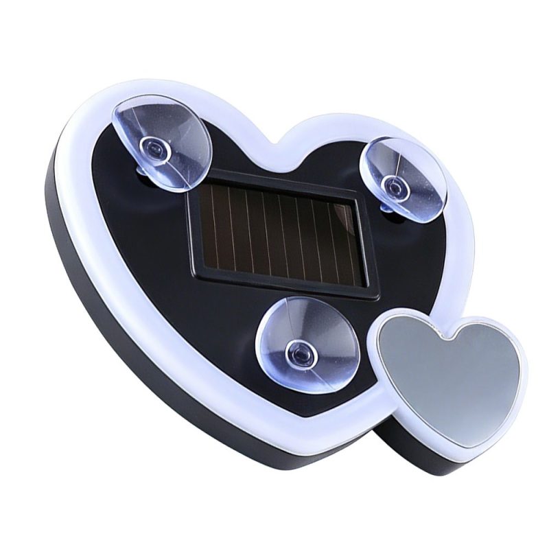 Solar Double Heart Shape Led Window Display Angled Suction Cup Angled product reference showing suction-cup placement.