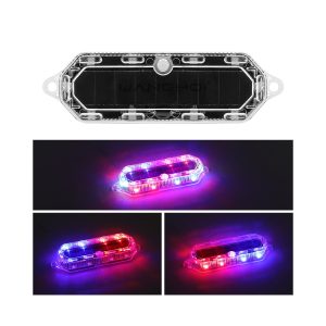 Solar Led Flashing Warning Light Strip 05 Solar Warning Strip Lit Lit effect reference for solar LED flashing warning light strip