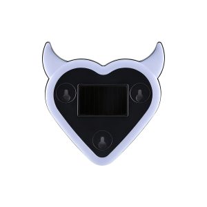 Solar Magic Heart Rgb Car Window Ambient Light White Front White front product view for catalog comparison.