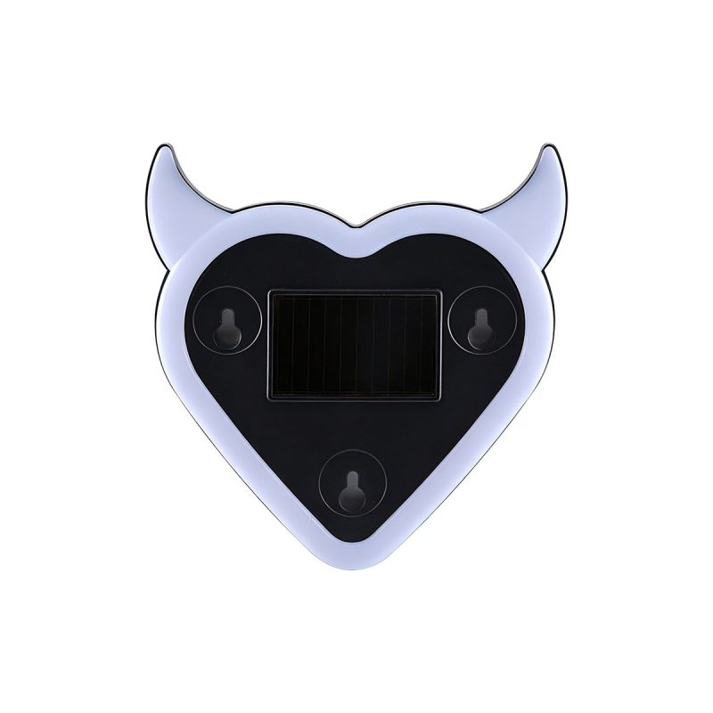 Solar Magic Heart Rgb Car Window Ambient Light White Front White front product view for catalog comparison.