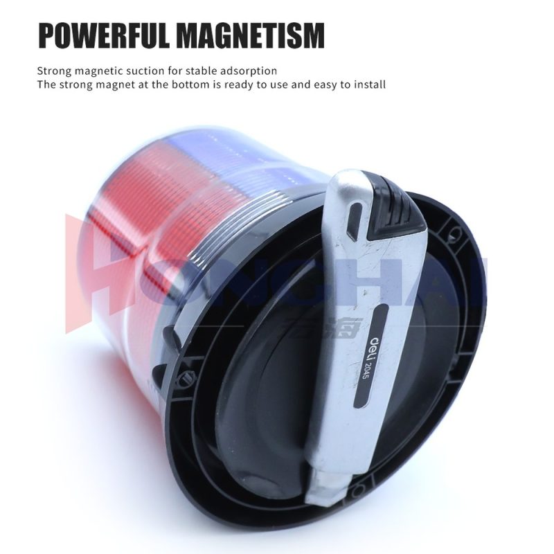 Solar Red Blue Magnetic Beacon Warning Light Magnetic Base Source magnetic-base graphic for roof mounting discussion before quotation.