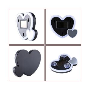 Solar Shape Led Car Decorative Ambient Light Options 02 Solar Decor Double Heart Double-heart solar shape LED car decorative ambient light reference