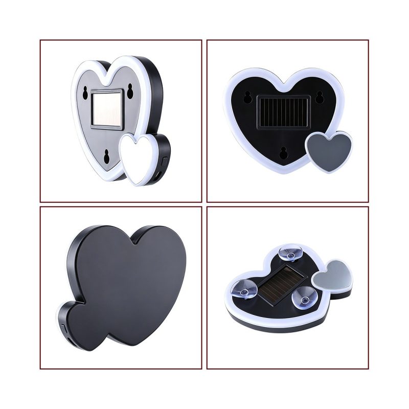 Solar Shape Led Car Decorative Ambient Light Options 02 Solar Decor Double Heart Double-heart solar shape LED car decorative ambient light reference