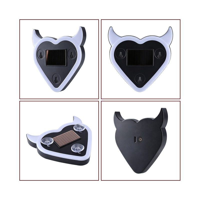 Solar Shape Led Car Decorative Ambient Light Options 06 Solar Decor Magic Heart Magic-heart solar shape LED car decorative ambient light reference