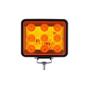Square 9-bead LED warning light amber option