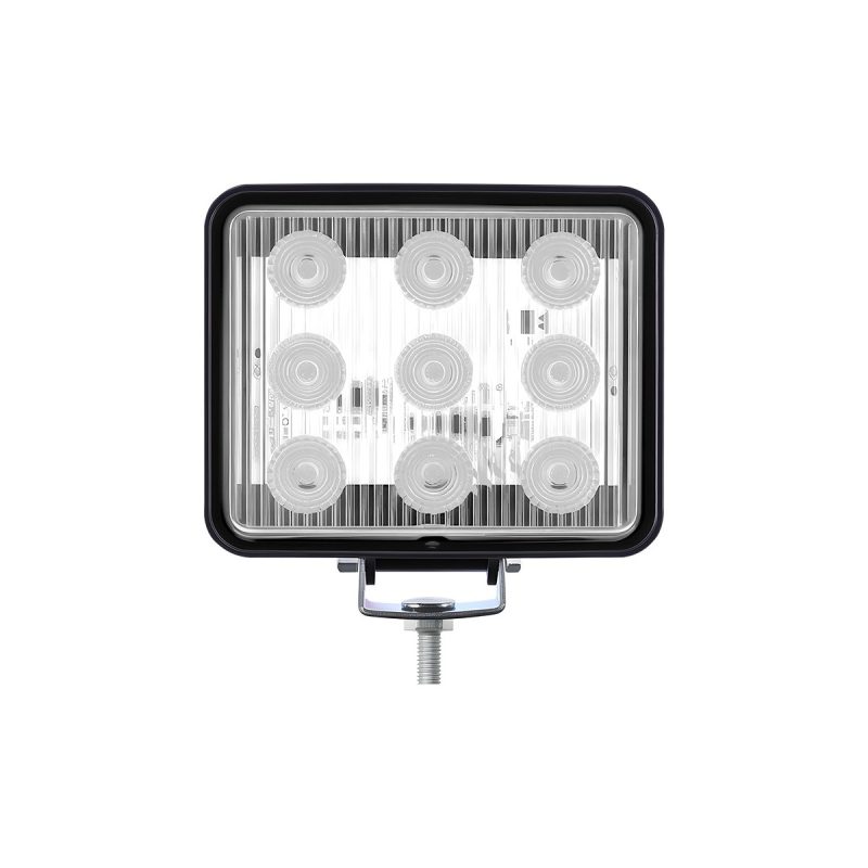 Square 9-bead LED warning light white option
