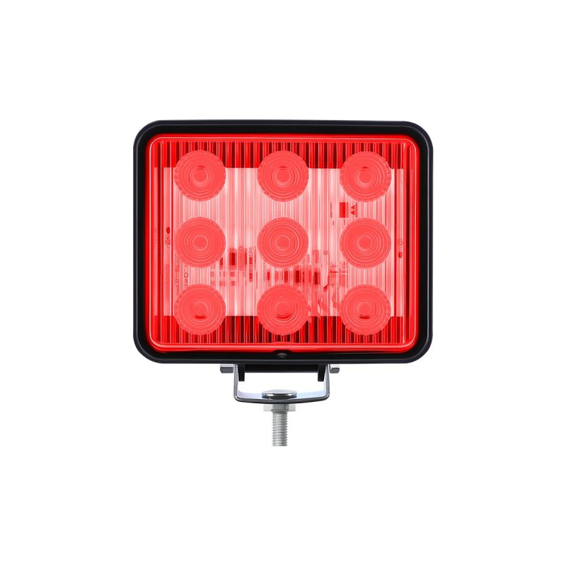 Square 9-bead LED warning light red option