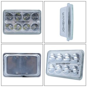 Square External Motorcycle Led Work Light Dark Lens Variant Dark lens square external work light variant reference.
