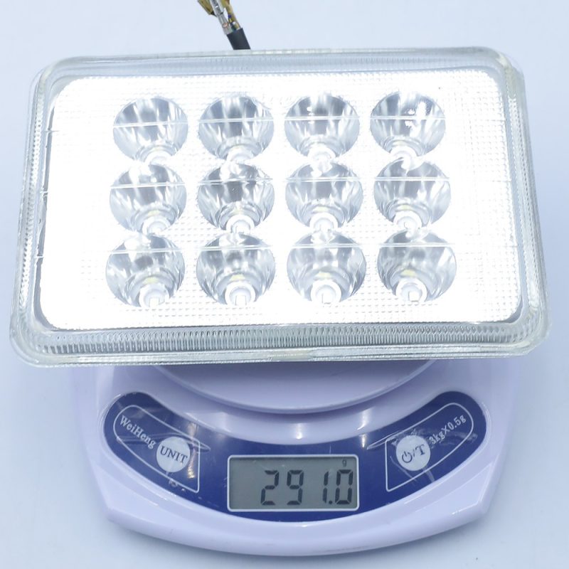 Square External Motorcycle Led Work Light Front Weight Reference Front product and weight reference for B2B packing checks.