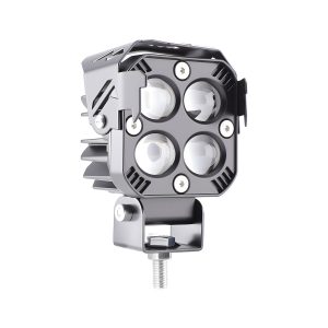 Square Four Bead Laser Cannon Led Work Light 02 Square Four Bead Laser Cannon Led Work Light 02 Square Four-Bead Laser Cannon LED Work Light clear lens front reference