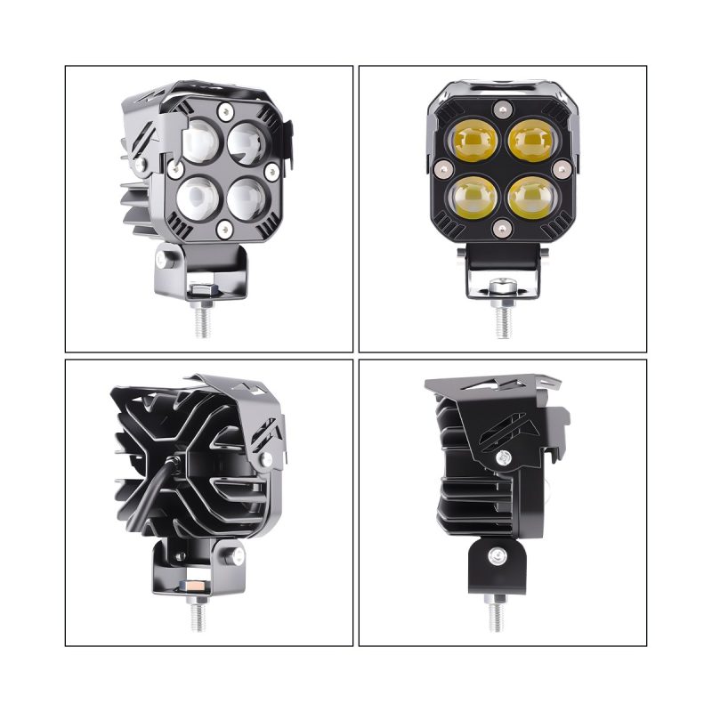 Square Four Bead Laser Cannon Led Work Light 05 Square Four Bead Laser Cannon Led Work Light 05 Square Four-Bead Laser Cannon LED Work Light multi view reference