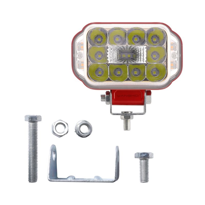 Hardware reference for square knot-pattern LED work light 109mm
