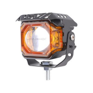 Square Lens Big Cannon Led Motorcycle Spotlight Color Options 01 Big Cannon Amber Main Square Lens Big Cannon LED Motorcycle Spotlight Color Options