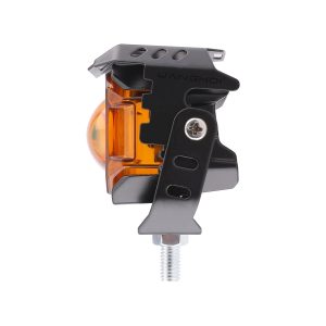 Square Lens Big Cannon Led Motorcycle Spotlight Color Options 02 Big Cannon Amber Side Square lens big cannon LED motorcycle spotlight side view