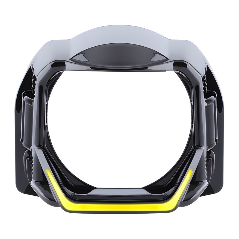 Square Mecha 5D Rgb Angel Eye Shroud Yellow Light Yellow light front reference for the square mecha 5D angel eye shroud.