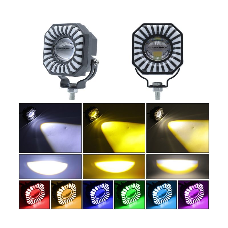 Square Mini Rgb Rotating Led Spotlight 06 Square Rgb Rotating Effects Color-effect reference for square mini RGB rotating LED spotlight