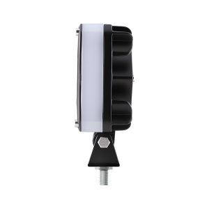 Square Projector Led Work Light Side Profile Reference Side profile reference for installation depth checks.