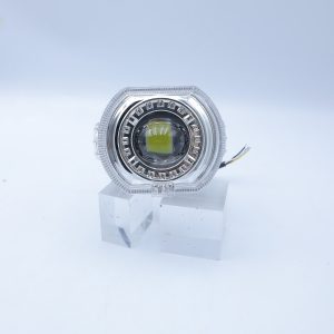 Square Rectangular Single Eye Angel Eye Lens Angled Side Angled side profile for housing-depth and lens-structure discussion.