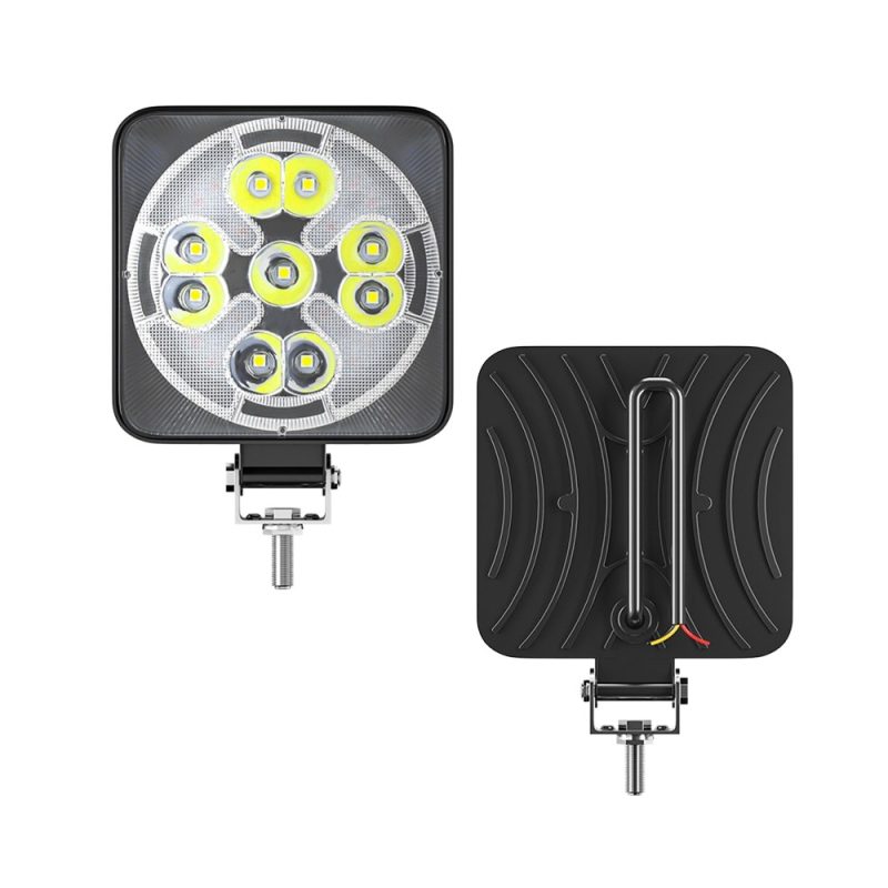 Front and rear housing reference for square and round options.