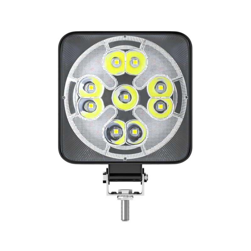 Square and Round 9-LED Work Light 12V-80V