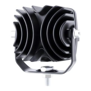 Square Triangular Single Lens Led Work Light Rear Housing Rear heat-sink housing reference from the supplied source image.