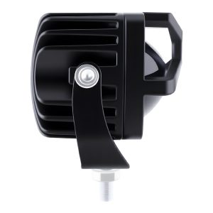 Square Triangular Single Lens Led Work Light Side Profile Side profile view showing the bracket and housing depth reference.