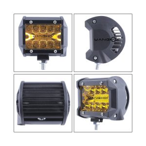 Square Trinocular Yellow Led Work Light 05 Square Trinocular Yellow Led Work Light 05 Square Trinocular Yellow LED Work Light multi view reference
